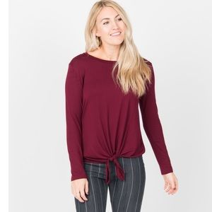 Agnes and Dora tie front tee